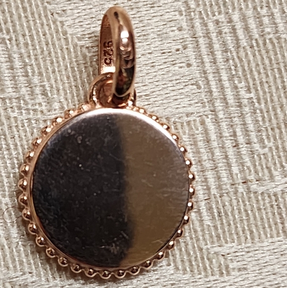 LINKS OF LONDON Sterling Silver Gold Plated Narrative Mini Disc Charm New - Picture 3 of 6